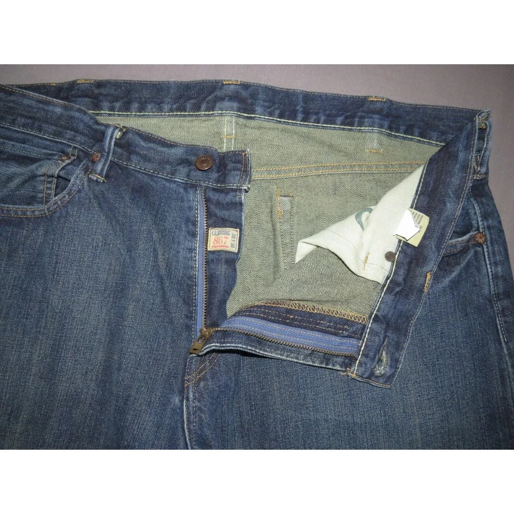 Polo Ralph Lauren 100% Cotton Medium‎ 867 Classic Fit Denim Jeans Men's 38 X 30